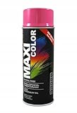 Maxi Color NEW QUALITY Sprühlack Lackspray Glanz 400ml Universelle spray Nitro-zellulose Farbe Sprühlack schnell trocknender Sprühfarbe (RAL 4003 erikaviolett pink glänzend)