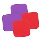GLEAVI 4 Stück Gummigriff Flaschenöffner Pads Multifunktionale Rutschfeste Untersetzer für Gläser und Flaschen Ergonomisches Design für Schwache Hände für Kleine und Große Behälter