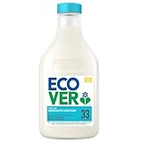 Ecover Flüssiger Weichspüler, pflanzliche Formel ohne Palmöl, Rosenduft und Bergamotte, 1-Liter-Flasche
