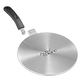 ACTIV CUISINE Induktion Adapterplatte 24 cm Induktionsadapterplatte mit abnehmbarem Griff Moka Induktionskochteller Adapter für die Verwendung von Kaffeekannen auf Induktionskochfelder Edelstahl