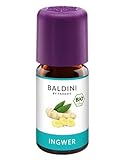 Baldini – Ingweröl BIO, 100% naturreines ätherisches Ingwer Öl Bio, Ingwer Aroma zum Einnehmen, 5ml