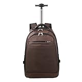 MEELYHOME Rollrucksack, spritzwassergeschützt, Laptop-Rucksack, Handgepäck, Business-Tasche mit Rad, Übernachtung, Arbeit, Computer-Rucksack