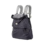 ERGObaby Wintercover, Regenschutz und Kälteschutz mit Fleece-Innenfutter für alle Babytragen, Allwetterschutz mit wasserabweisender Hülle, Charcoal