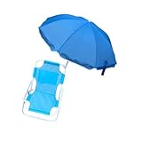 AOOOWER Verstellbarer Sonnenschutz für Kinder, tragbarer Strandstuhl, Metallstruktur, faltbares Design für Hinterhof, Poolseiten, Sonnenschutz, Stuhlüberdachung