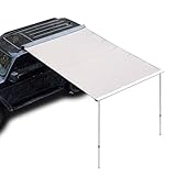 CMYCYDDPLY Auto Markise Camping, Wetterfeste Seitenmarkise SUV, Dachzelt Auto, Höhenverstellung for LKW, Von, Einfach zu Verstauen(200x300cm)