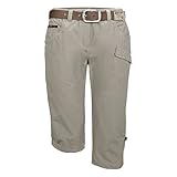 G.I.G.A. DX Damen Casual Caprihose mit Gürtel/Kurze Hose - GS 35 WMN PNTS, hellsand, 38, 38200-000