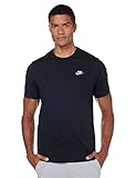 Nike Herren T-Shirt Sportswear Club, Black/White, M, AR4997-013