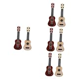 Vaguelly 8 STK Mini-Ukulele Musikinstrument für Kleinkind-Ukulele kleine Gitarre kinderinstrumente Kinder musikinstrumente musikgeschenke Spielzeug Saiteninstrument Junge Modell Plastik