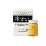 Eria de Valles Gelée Royale frisch, 100 % natürlich, 25 g, rein, ohne Konservierungsstoffe und in Kühlbox, mit Messlöffel, Energie und Vitalität, täglicher Verzehr, im Kühlschrank aufbewahren