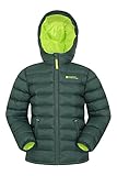 Mountain Warehouse Seasons Steppjacke für Kinder - Ultraleichte, warme, wasserdichte Steppjacke. Jungen & Mädchen Winterjacke mit Kapuze & Reißverschluss Khaki Kinder 140 EU (9-10 Jahre)
