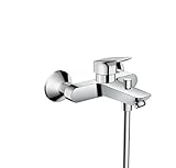 hansgrohe Logis Aufputz Wannenarmatur (für 2 Funktionen), Chrom, Auslaufhöhe 70mm