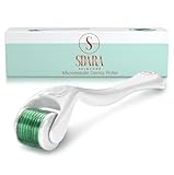 Sdara Skincare Dermaroller 0,25 mm Titan Nadeln - Hautpflege und Bartroller für Bartwuchs, Gesicht, Hals, Körper - Microneedling Roller, Gesichtsroller, Narbenroller, Bart Roller