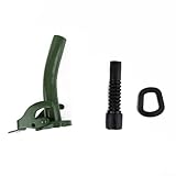 Bebykilemi Kanisterauslauf aus Metall mit flexibler Gummidüse für 5 l - 20 l Standarddosen, 38 cm Länge, mit Dichtung, Armeegrün