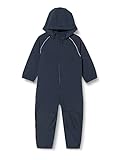 NAME IT Unisex Nmnalfa Softshell Suit Solid Fo Noos Regenanzug, Dark Sapphire, 122