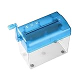 Doslilyy Kleiner Aktenvernichter | Desktop-Aktenvernichter Papierschneider für Dokumente – Persönliche Schneidemaschine für Klassenzimmer, Büro, Zuhause, Kreditkarte, Dokument, Post, Notizen