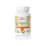 ZeinPharma Kürbiskern Extrakt 400 mg 60 Kapseln (3 Wochen Vorrat) Glutenfrei, vegan, koscher & halal, 28 g
