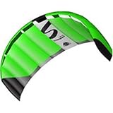 HQ Design Lenkmatte Lenkdrache Symphony Pro Zweileiner Matte Drachen für Kinder und Erwachsene inkl. Dyneemaschnüre auf Winder+Schlaufen 2-6 Bft (1.8 Neon Green)