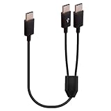 HUHANGGod USB-C-Splitter-Ladekabel, 2 in 1 Multi-Typ-C-Ladekabel, 5V/2A Typ-C zu Doppel-Typ-C-Anschluss Kompatibel mit Handys Tablets und mehr (50cm)