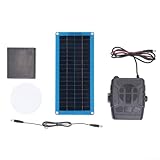 30 W Single für Kristall-Solarpanel-Heizung, Gewächshaus-Heizung, mit Batteriebox und USB-Ausgang, für Schuppen, Haustierhaus