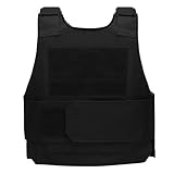 Kugooyi Taktische Weste, Outdoor Militär Schutzweste CS Airsoft Paintball Feldspielweste Einstellbare für Trainings Dschungel Spiel Jagd Angeln Camping Wandern Spiel Arbeiten-Jugend
