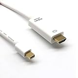 1,8 m Mini-DP-auf-HDMI-Adapterkabel, Thunderbolt 2 (Mini DisplayPort) auf HDMI, ideal für MacBook Pro, MacBook Air, Microsoft Surface Pro 3/4, Monitor, Projektor usw.