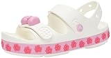 Crocs Unisex Kinder Crocband Cruiser Pet Sandal K Sandale, Pet White Pink Tweed, 30/31 EU