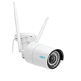 Reolink 5MP WLAN Kamera Outdoor, 2,4GHz/5GHz WLAN CCTV IP Kamera Aussen mit Person/Auto/Tiererkennung, IP66 Wetterfest, Nachtsicht, Bewegungsmelder, SD-Kartenslot, Zeitraffer, Außenkamera RLC-510WA