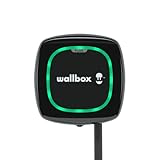 Wallbox Pulsar Plus Ladegerät für Elektrofahrzeuge. Mit Einstellbarer Leistung von bis zu 22 kW. Ladekabel Typ 2. WLAN- und Bluetooth-Verbindung sowie OCPP-kompatibel. (Type 2-22 KW | 7m, Black)