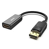 BENFEI 4K DisplayPort auf HDMI Adapter, Unidirektional DisplayPort DP Computor zu HDMI Monitor Verbindungs Adapter Kompatibel für Laptop PC Monitor TV Projektor