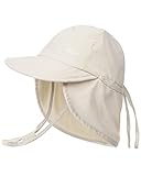 FURTALK Baby Sonnenhut mit Nackenklappe UPF 50+ Einstellbare Jungen Mädchen Sommer Strand Reisen Schwimmen Hut