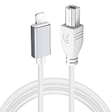 USB Typ-B zu Midi-Kabel, 1,5 m USB OTG Kabel, kompatibel mit iPhone, iOS-Geräte, Midi-Controller, Elektronischem Musikinstrument, Midi-Keyboard, Audio Interface, USB Mikrofon