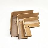 Kantenschutz aus Karton Verstärkt Kantenschutz Aus Karton, Einstellbar Kraft Karton-Eckenschützer, Selbstklebend, Für Verpackung Versand Umreifungsband Umzugsmöbel, 100er-Pack ( Color : 100 Pic , Size