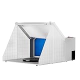 Wiltec Airbrush Absauganlage 4 m³/min, zur Absaugung von Farbe Farbnebel Sprühnebel Filter, mit LED Beleuchtung, Drehregler, regulierbar