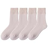 Wollstrümpfe, dickere, warme flauschige Socken, Geschenke für Frauen, gemütliche Socken, Strumpffüller, Damensocken, einfarbig, Thermosocken für Herren, keine Show, rose, Einheitsgröße