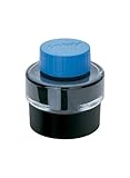 LAMY T 51 Tinte 828 – Tintenfass mit Restsammelbecken in der Farbe Blau (löschbar) – 30 ml