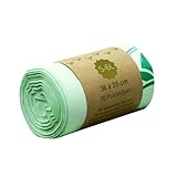 Yarryuter 10 L Kompostierbare Müllbeutel, Biologisch Abbaubarer Beutel für Küchenabfälle, Müllbeutel Aus Maisstärke, Beutel für Küchenabfälle