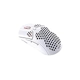 HyperX Pulsefire Haste – Wireless Gaming-Maus - Ultraleicht, 62g, 100 Stunden Akkulaufzeit, 2,4Ghz Wireless, Honeycomb Shell, Hex Design, bis zu 16000 DPI, 6 programmierbare Tasten - Weiß/Rosa