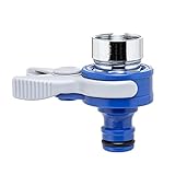 TATAY Hahnverbinder für Indoor-wasserhähne Top Line, Außengewinde 24mm, Innengewinde 22mm, Universalstecker, Sonnenschutz, Einfache Installation, Blau. 0002301