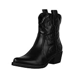 Elara Damen Stiefeletten Cowboy Boots Chunkyrayan 301-A31PU Black-37