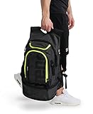 ARENA Unisex-Adult Fastpack 3.0 Rucksack, Dark_Smoke-NEON_Yellow, NS
