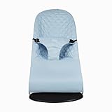 belltop Bezug auf Babywippe. Bezug kompatibel mit BabyBjörn Wippe: Balance, Soft und Bliss. Babysitz Ergonomisch Babywippe. Hypoallergenic Steppuhn - Hellblau.