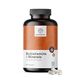 HealthyWorld Multivitamine & Mineralstoffe - 25 Vitamine & Mineralstoffe - 365 Kapseln - Jahresvorrat - Pflanzenkapseln - Immunsystem - mehr Energie- wertvolle Vitamine A-Z - Für Männer & Frauen