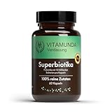 Vitamunda | Superbiotics | 10 Milliarden Lebendbakterien KBE | 60 Kapseln | Vegan | Speziell ausgewählte, spezialisierte Darmbakterien