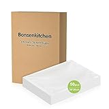 Bonsenkitchen Vakuumierbeutel 50 Beutel 20x30 cm, Profi-Folienbeutel für alle Vakuumiergerät, vakuumbeutel für lebensmittel, Sous Vide Gefrierbeutel, Einschweissbeutel, BPA-frei, VB3213