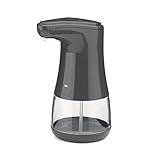 kela Desinfektionsspender Aurie Comfort, 360 ml, Ø 9 cm, ABS-Kunststoff, dunkelgrau, Zwei Sprühstufen, rutschsicher, mit Sensor, 24511