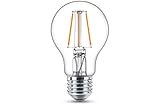 Philips LED Classic E27 Filament Lampen 6-er Pack (40 W), LED Lampen mit warmweißem Licht, energiesparende LED Beleuchtung mit langer Nutzlebensdauer, Warmweiß