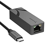 SABRENT USB C auf 2,5 Gbit/s Ethernet Adapter, USB C auf Gigabit Ethernet Adapter, Aluminium Tragbarer USB C Adapter, für MacBook Pro, MacBook Air, iPad Pro 2018 und neuer (NT-25GA)