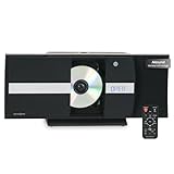 Bennett & Ross Ålesund Vertikal Stereoanlage - HiFi Microanlage mit CD-Player, MP3, UKW-Funktion, USB und Bluetooth mit NFC - Standaufstellung oder Wandmontage - Fernbedienung - Schwarz