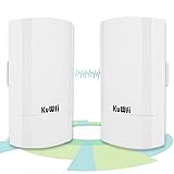 2-Pack 900Mbps Outdoor CPE Kit Indoor & Outdoor Punkt-zu-Punkt Wireless CPE, WLAN Repeater, Wlan Bridge, Richtfunk Wlan Set, KuWFi Bridge AP Unterstützt 1KM Übertragungsentfernung Lösung für PTP, PTMP