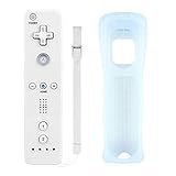 Mribo Wii Controller, Ersatz-Controller, Spiel-Controller mit Silikonhülle und Handgelenkschlaufe, für Nintendo Wii und Wii U